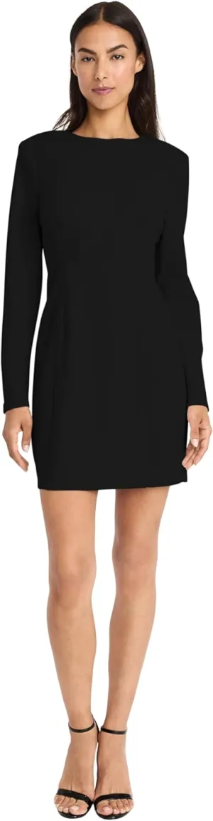 Donna Morgan Women's Elegant Long Sleeve Mini Fitted Silhouette with High Neckline-Versatile Cocktail Dress