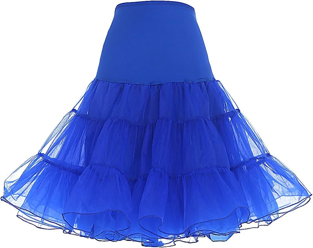 DRESSTELLS 50s Petticoat Skirts Women Vintage Tutu Underkirt Retro Crinoline