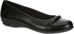 Eliana - Women's Faux Leather Round Toe Comfortable Dress Flat