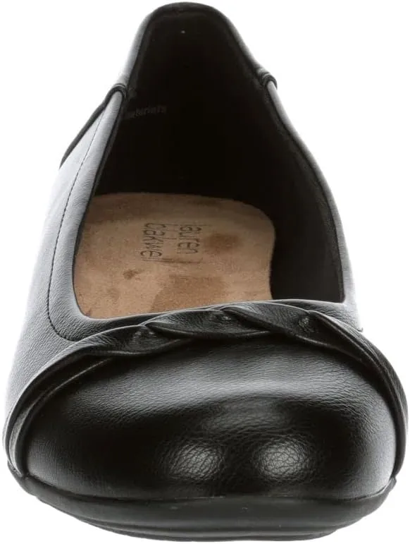 Eliana - Women's Faux Leather Round Toe Comfortable Dress Flat