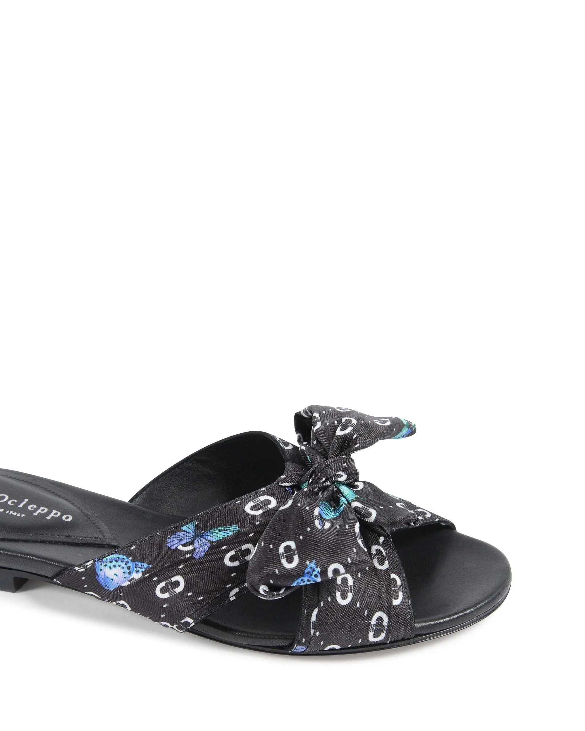 Emma Bow Mule Black