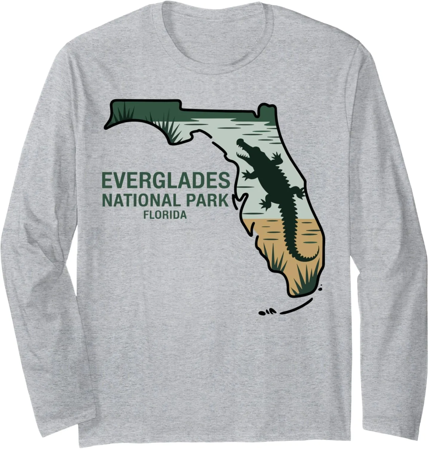 Everglades National Park Florida Wetlands Long Sleeve T-Shirt
