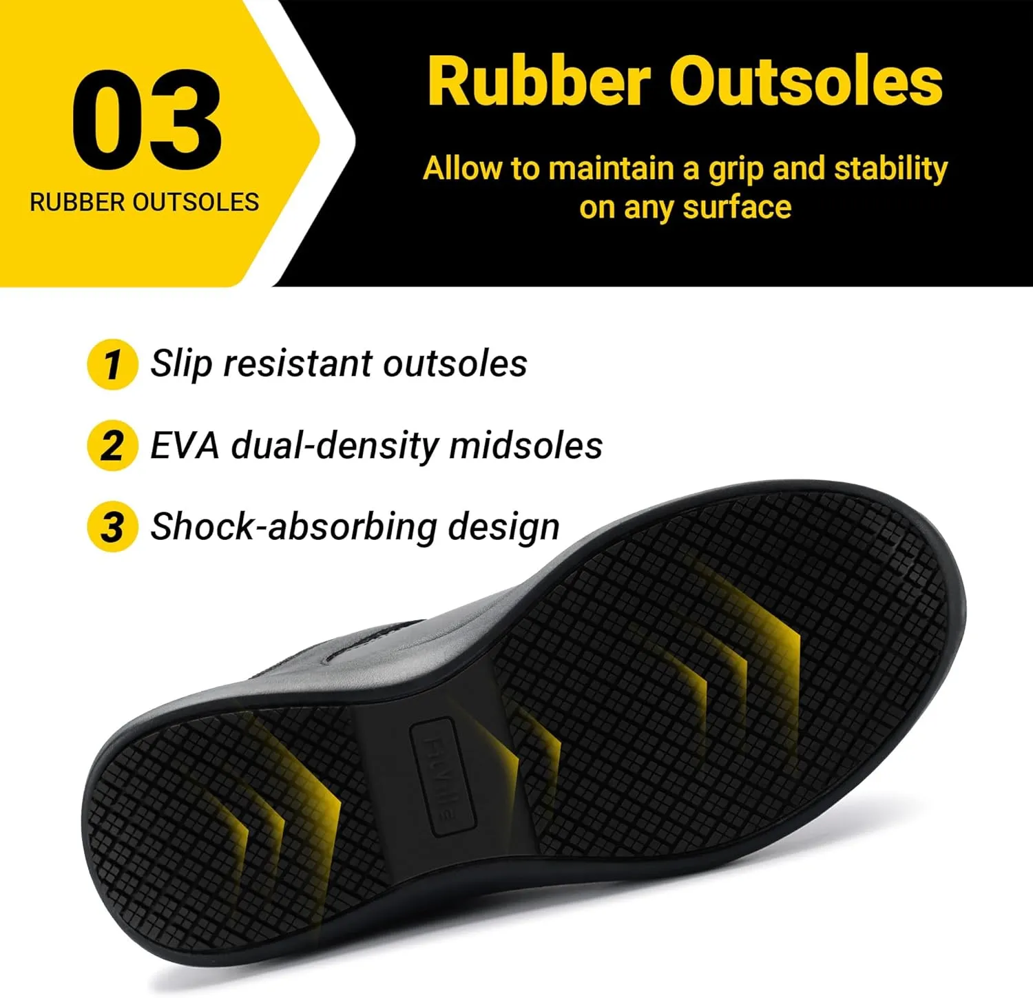 FitVille Extra Wide Steel Toe Shoes for Men Wide Water Resistant Leather Composite Toe Work Shoes for Men Slip Resistant