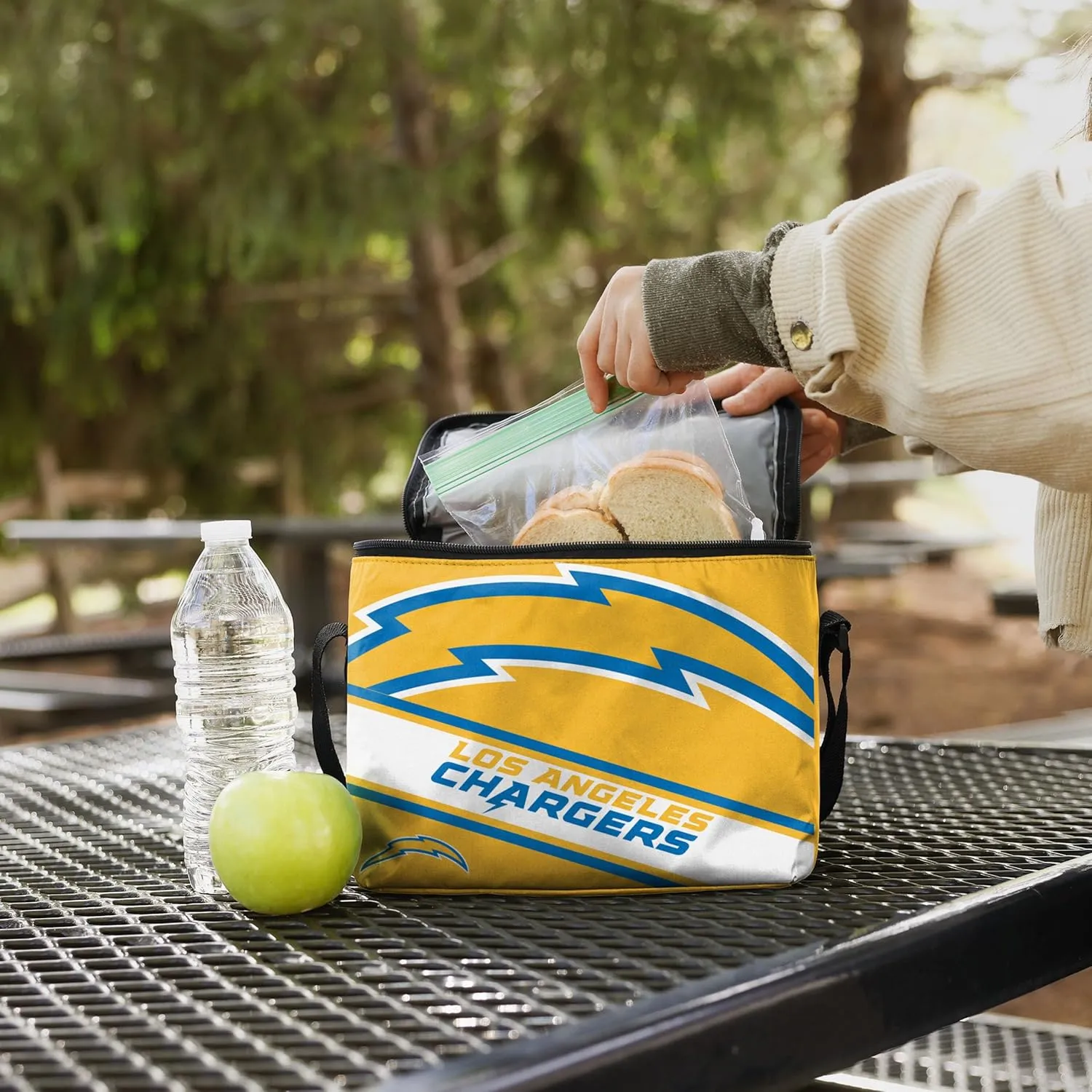 FOCO NFL Big Logo Stripe 6-Pack Cooler