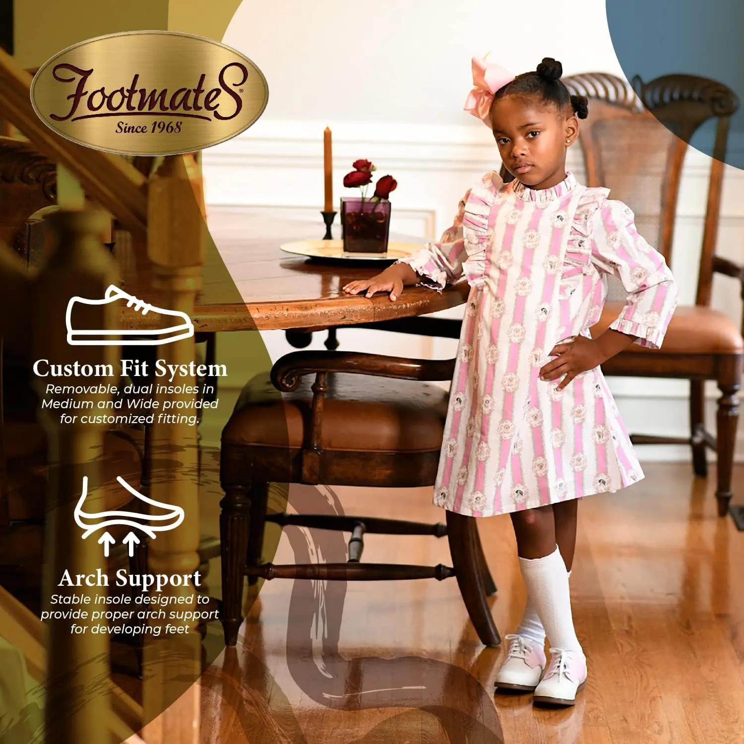 FootMates Cheer 3 Lace-Up (Infant/Toddler/Little Kid)