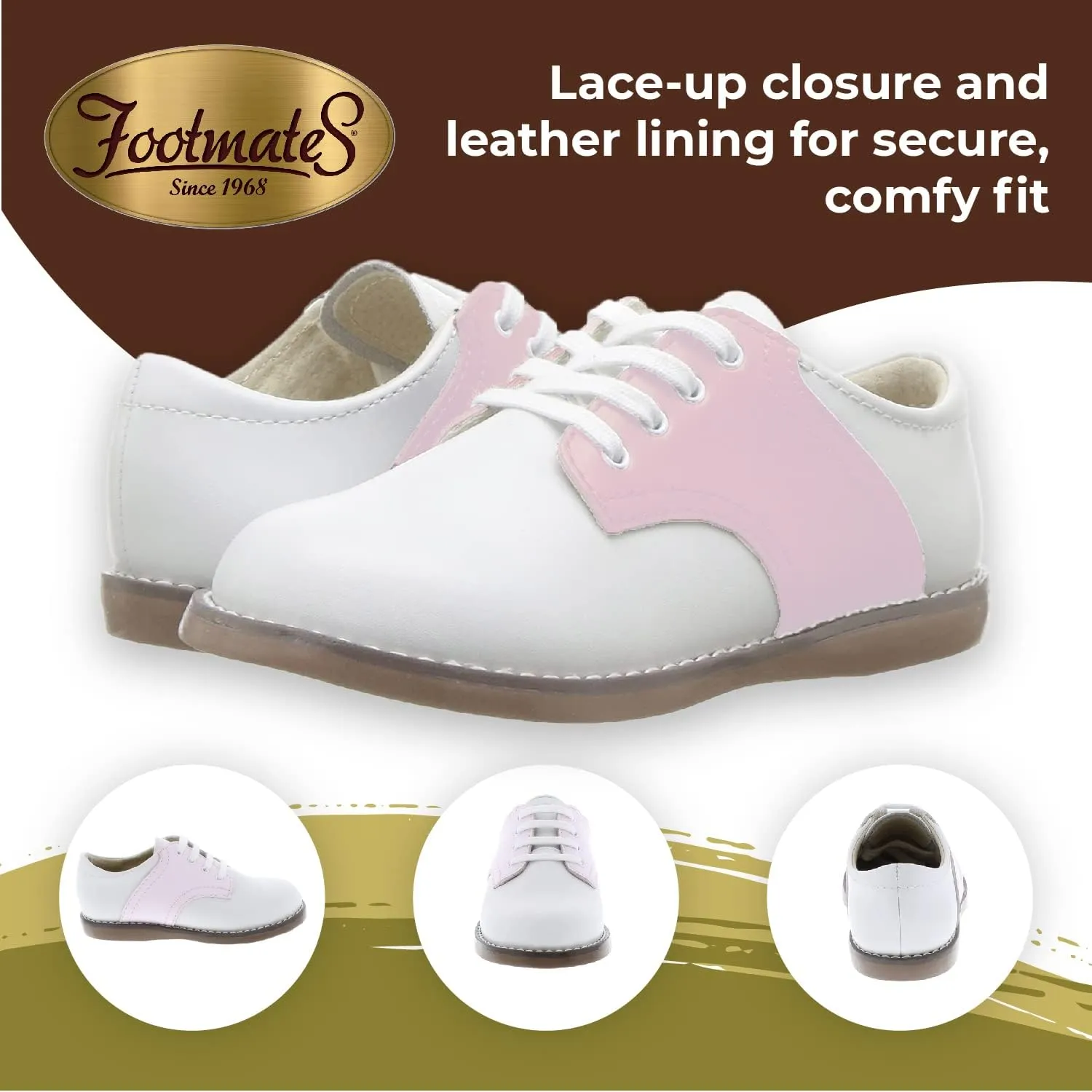 FootMates Cheer 3 Lace-Up (Infant/Toddler/Little Kid)