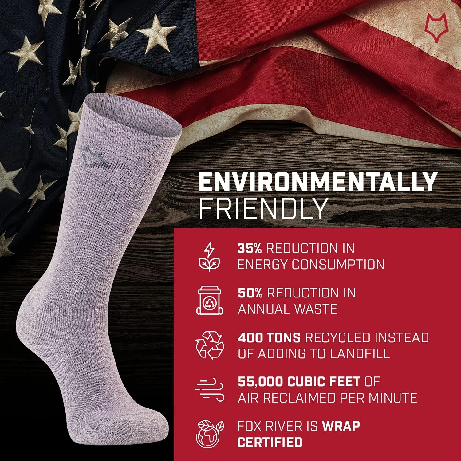 Fox River Wick Dry Tramper Merino Wool Crew Socks Medium Weight Men’s Hiking Sock with Moisture Wicking Fabric