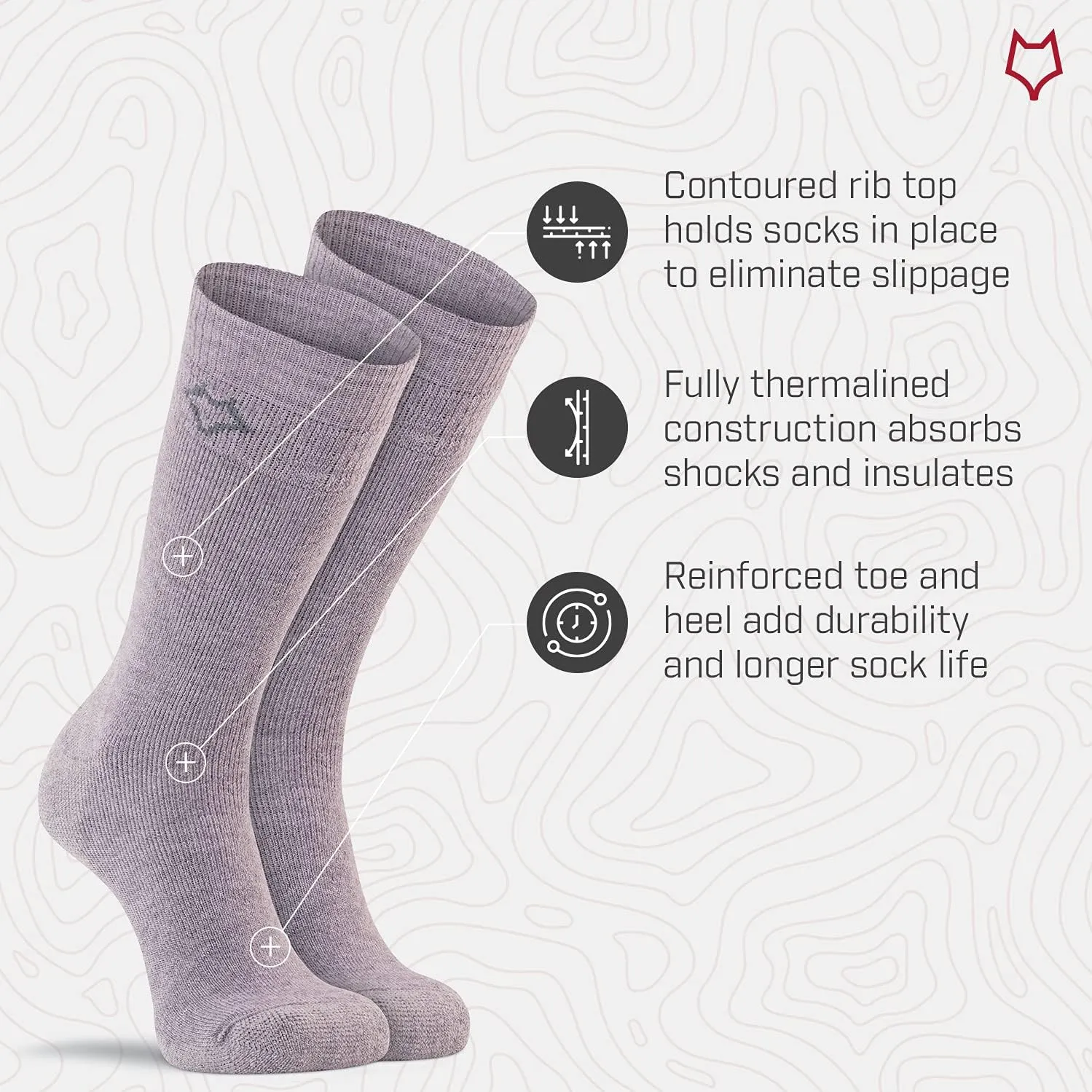 Fox River Wick Dry Tramper Merino Wool Crew Socks Medium Weight Men’s Hiking Sock with Moisture Wicking Fabric