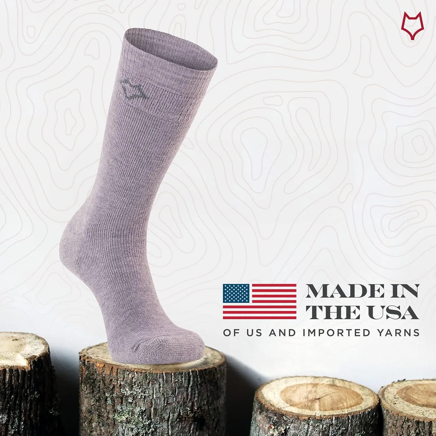 Fox River Wick Dry Tramper Merino Wool Crew Socks Medium Weight Men’s Hiking Sock with Moisture Wicking Fabric