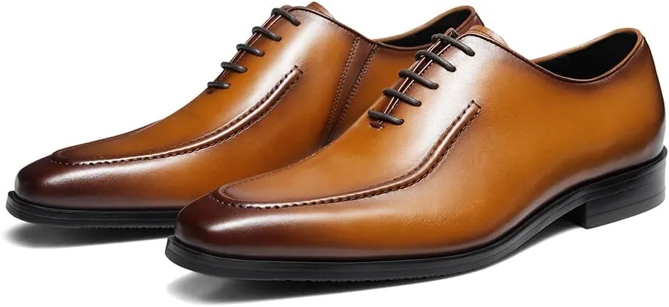 FRASOICUS Mens Oxford Shoes Mens Leather Dress Shoes Formal Dress Shoes for Men