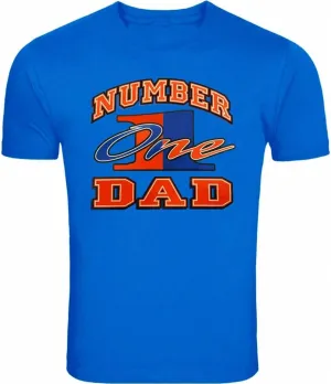 fresh tees® Brand- Number One Dad T-Shirt Father's Day Shirt