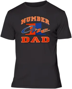 fresh tees® Brand- Number One Dad T-Shirt Father's Day Shirt
