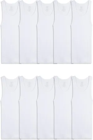 Fruit of the Loom Boys' Eversoft Cotton Undershirts, T Shirts & Tank Tops
