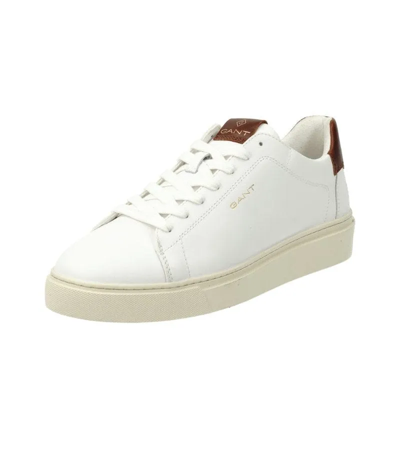 Gant Mens Leather White Fashion Trainer - McJulien 27631219
