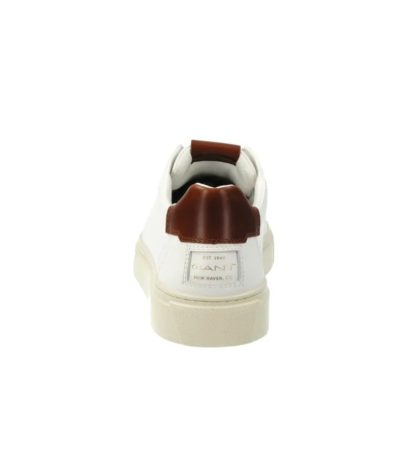 Gant Mens Leather White Fashion Trainer - McJulien 27631219