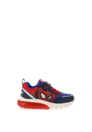 Geox Boys Lights Ciberdron Velcro Trainer, Multi