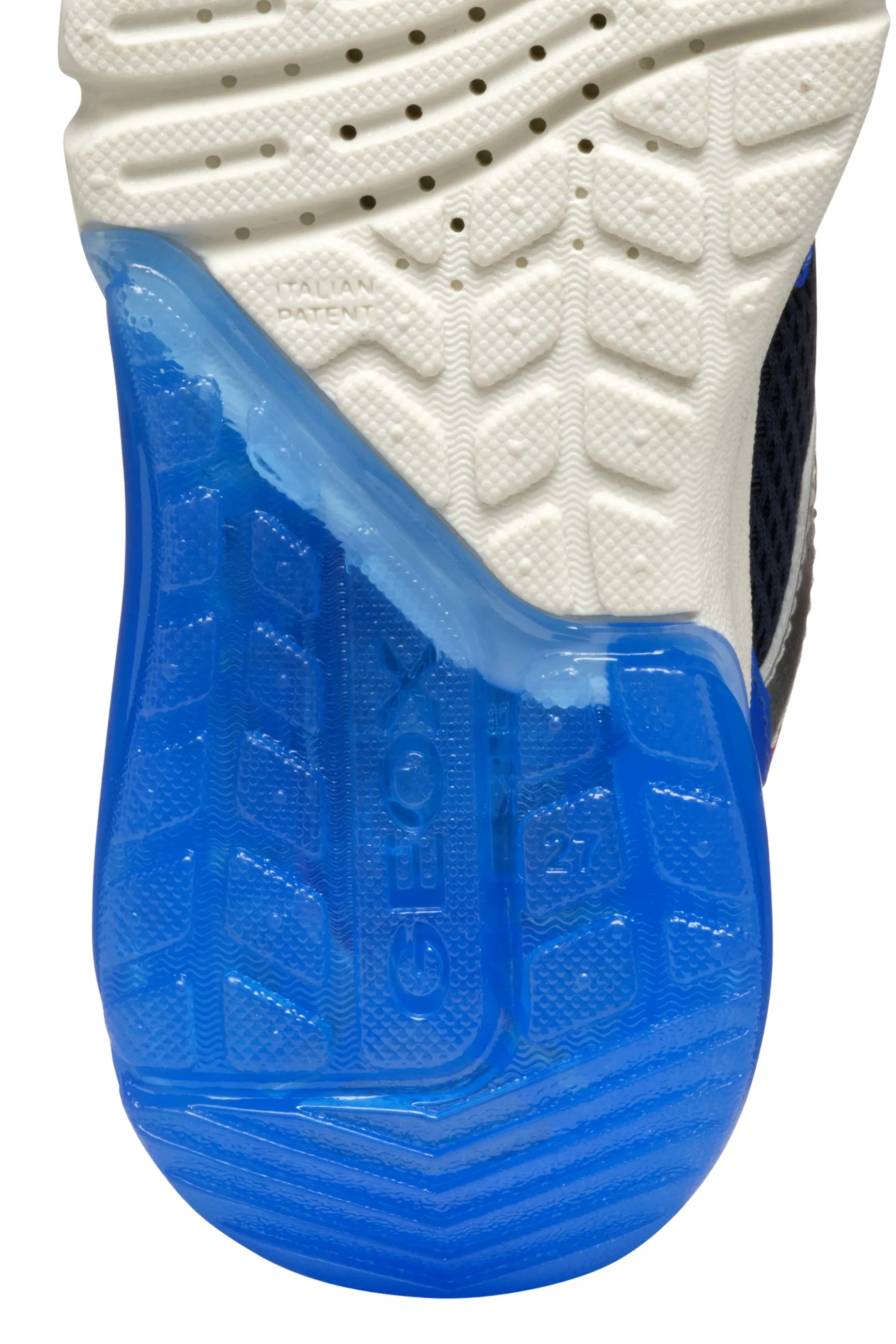 Geox Ciberdron Boys Navy Red Lights Trainer