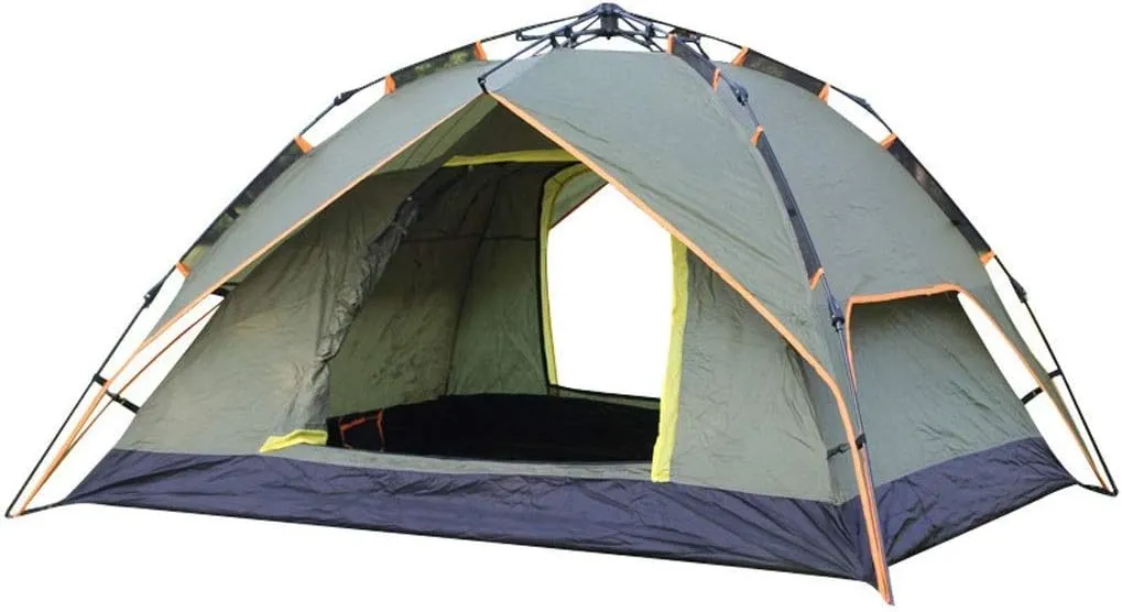 GeRRiT Camping Tent 3-4 Person Waterproof [Quick Setup] 3 Season Family Beach Tent Protection with Carry Bag
