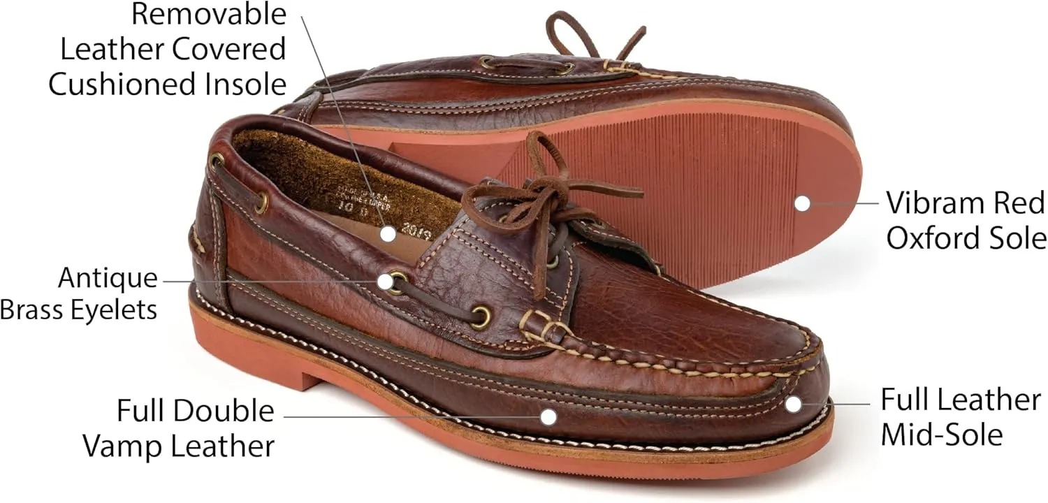 Gokey Bison Leather Camp Moc Handmade in the USA