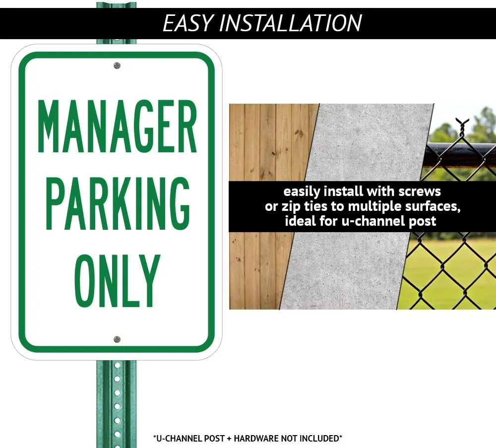 Guest Check in Only 10 Minute Parking | 18" X 24" Heavy-Gauge Aluminum Rust Proof Parking Sign | Protect Your Business & Municipality | Made in The USA