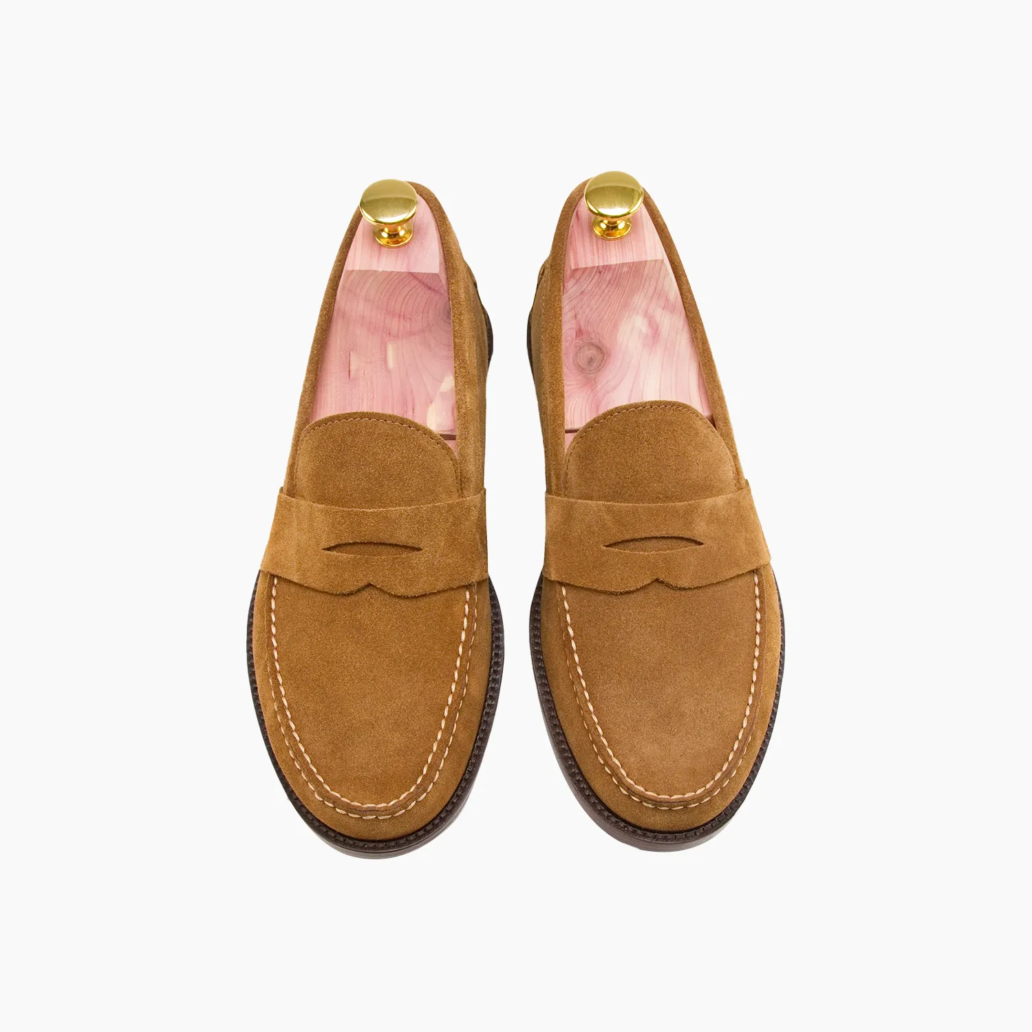 Handsewn Penny Loafer  - Tobacco Suede