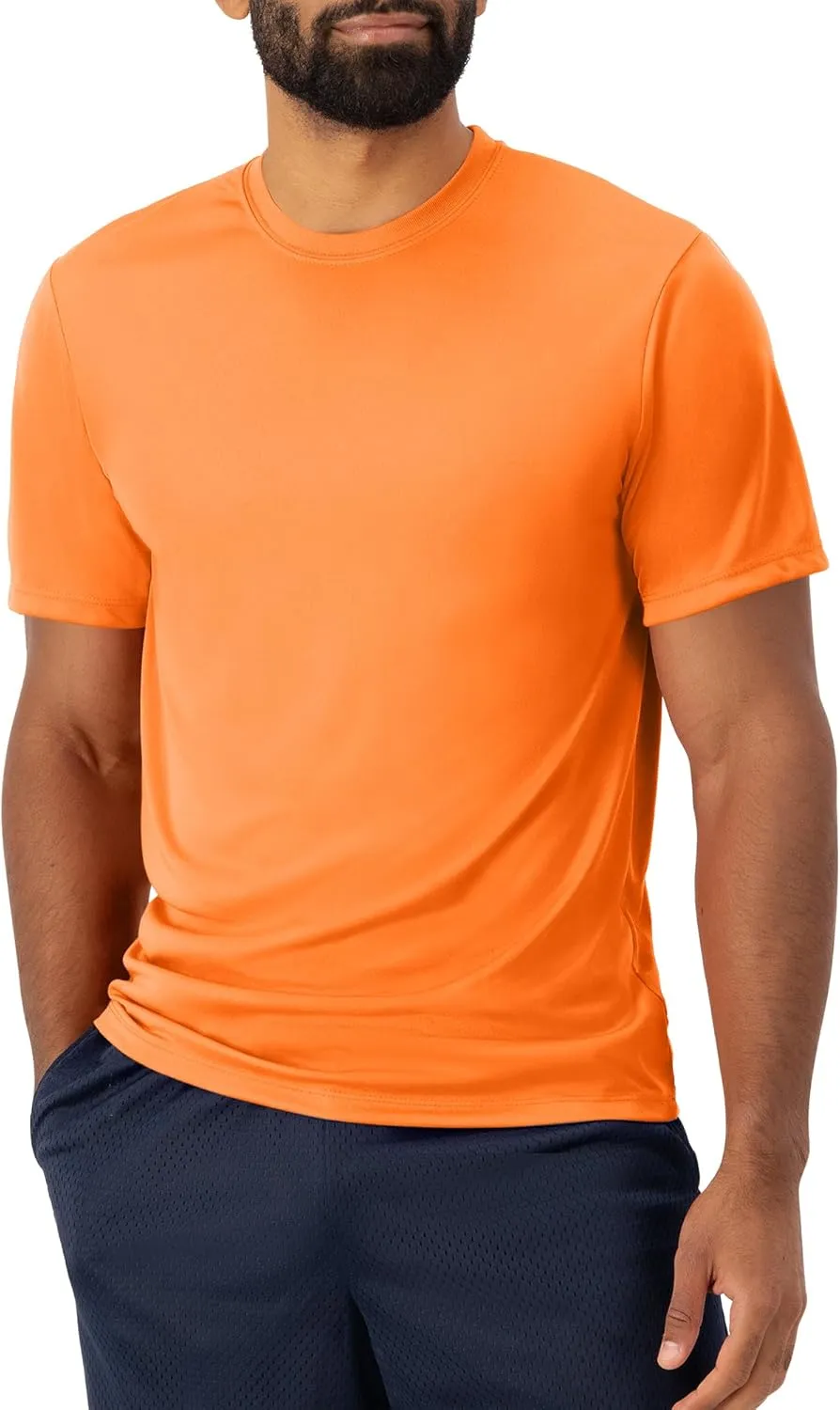 Hanes Men's T-shirt Pack, Cool Dri Moisture-wicking Performance T-shirt, Performance Tee, 40  Upf Protection, 2-pack