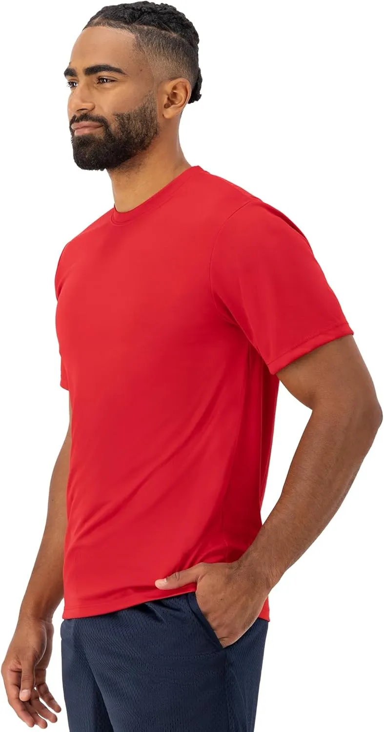 Hanes Men's T-shirt Pack, Cool Dri Moisture-wicking Performance T-shirt, Performance Tee, 40  Upf Protection, 2-pack