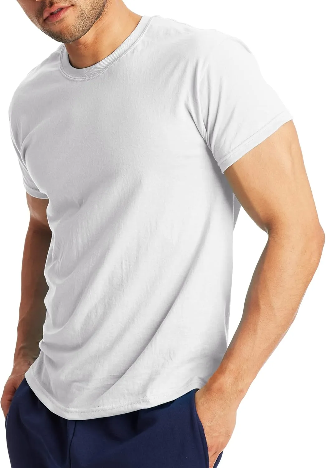 Hanes Men's X-Temp Performance T-Shirt Pack, Cotton Blend Moisture-Wicking Tees for Men, 2-Pack