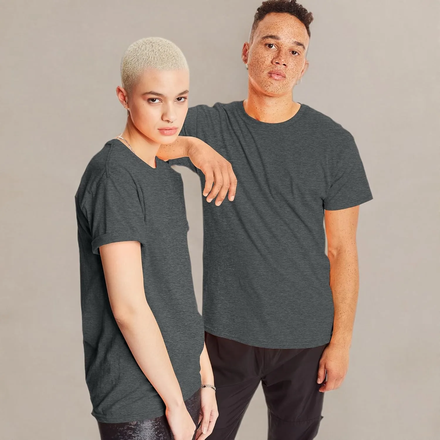 Hanes Men's X-Temp Performance T-Shirt Pack, Cotton Blend Moisture-Wicking Tees for Men, 2-Pack