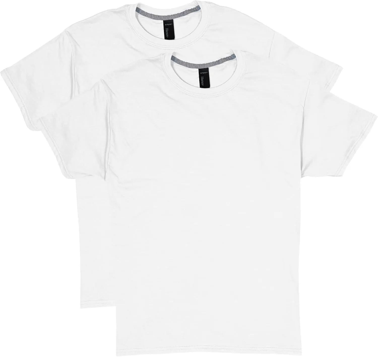 Hanes Men's X-Temp Performance T-Shirt Pack, Cotton Blend Moisture-Wicking Tees for Men, 2-Pack