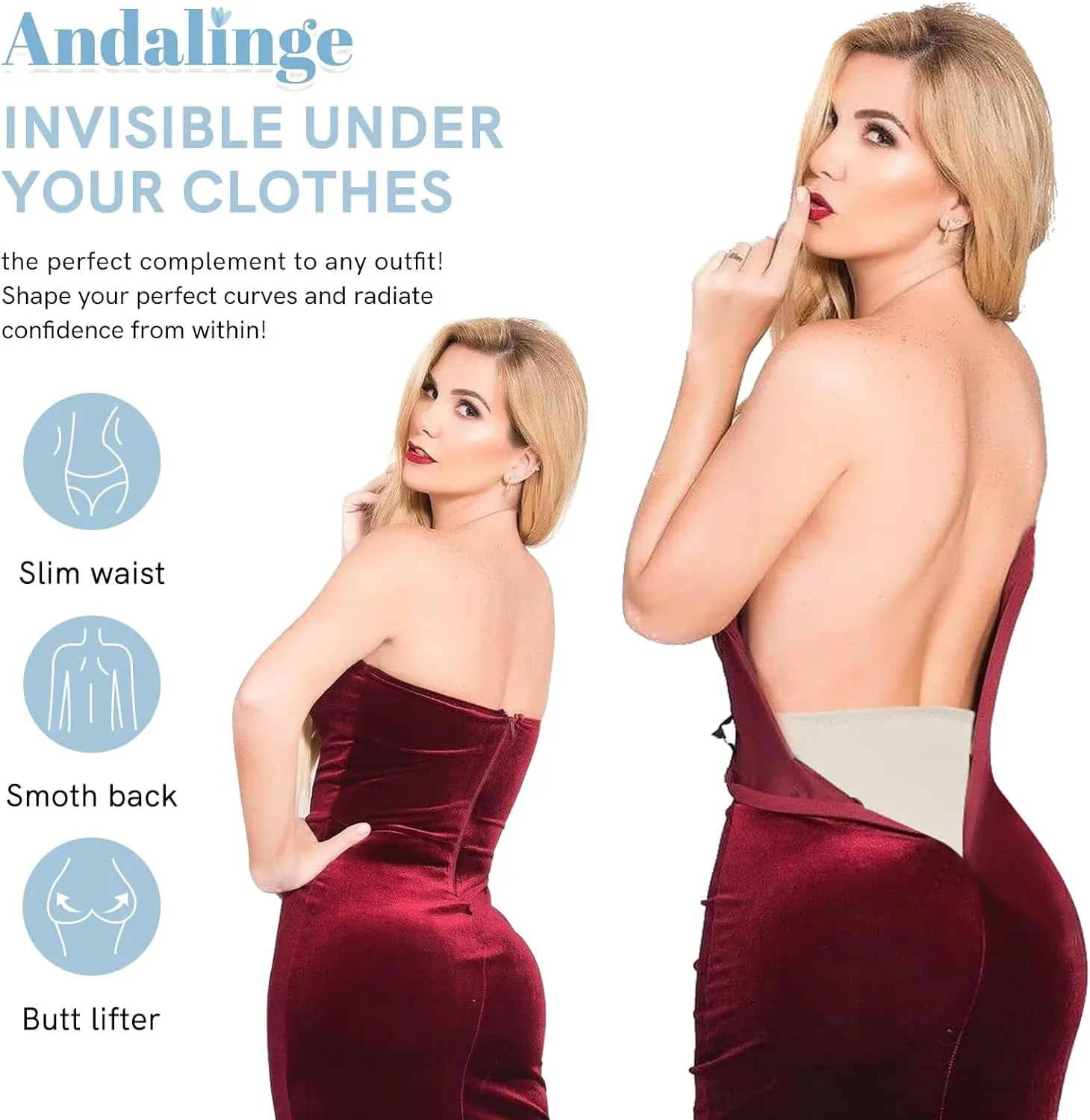 Hip Pads for Women Shapewear Butt Lifter Shaper with Butt Pads Hip Padded Shapewear Enhancer to Make Butt Bigger