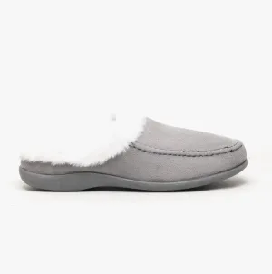 HOS Comfort APACHE Womens Slip On Mules Grey