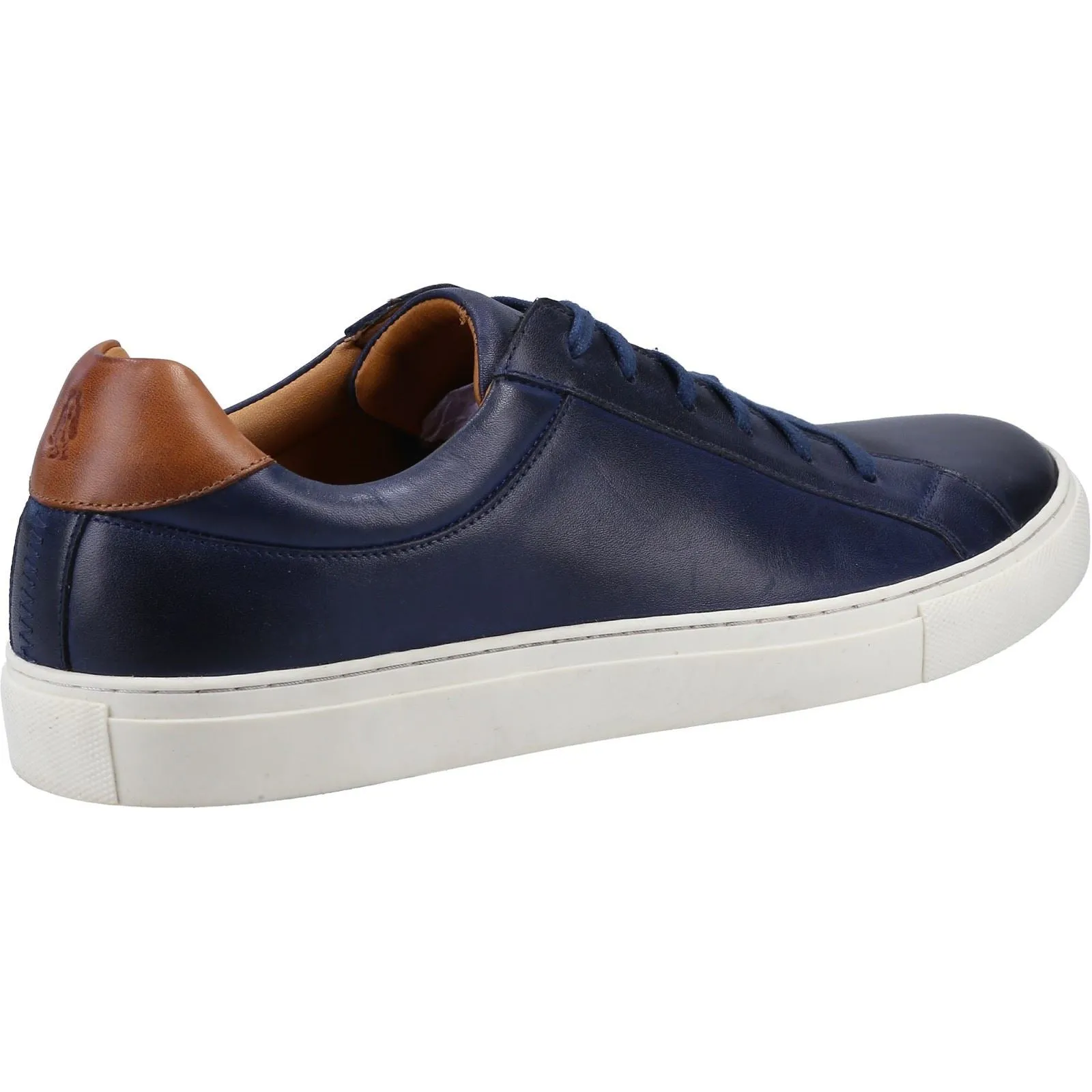 Hush Puppies Colton Leather Men's Navy Trainers