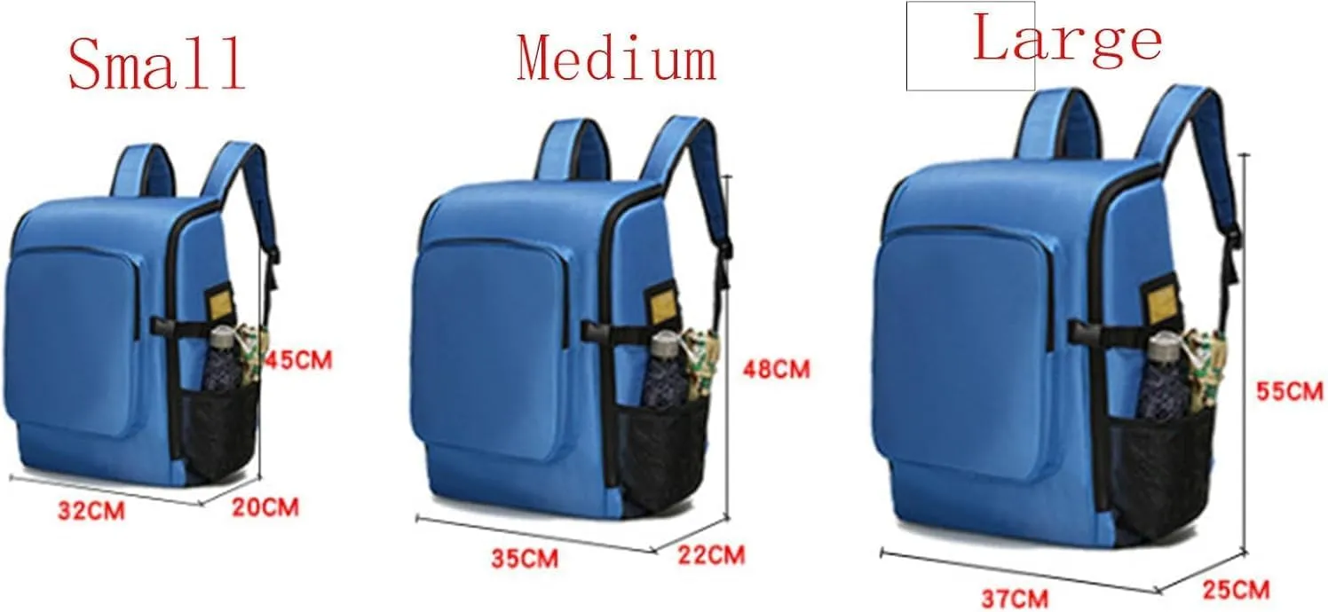 IOCCIOBB First Aid Kit Bag, Empty Emergency First Aid Medical Backpacks Travel Rescue Bag,First Responder Storage Survival Trauma Emergency Backpack For Hiking Camping(A04,S)