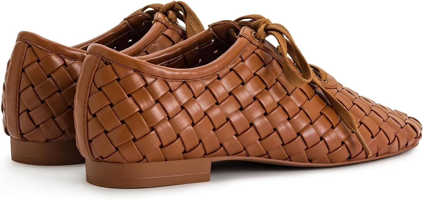 JW PEI Women's Kayla Weave Strap Flat Shoes