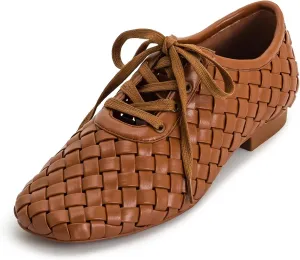 JW PEI Women's Kayla Weave Strap Flat Shoes