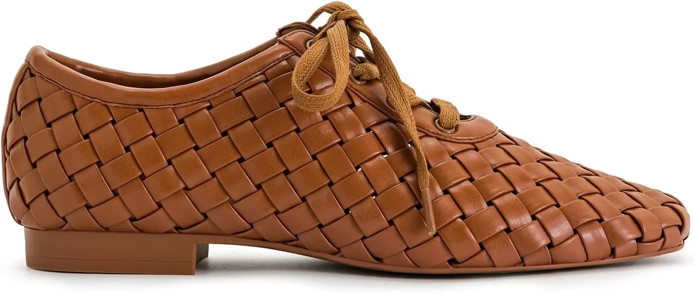 JW PEI Women's Kayla Weave Strap Flat Shoes