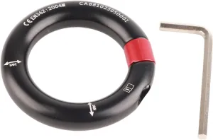 Keenso Rappelling Ring Rappel Connector RingRock Climbing O Ring, 2400KG Breaking Force Efficient Detachable Rock Climbing Connector Belayfor Arborist RescueAscenders
