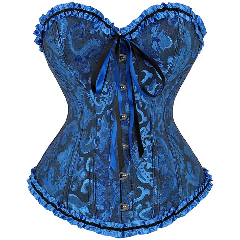 L Sexy Slimming Corsets Waist Trainer Body Shaper Fajas Gothic Corset Lace Up Boned Corselete Shapewear Women Clothes Plus Size