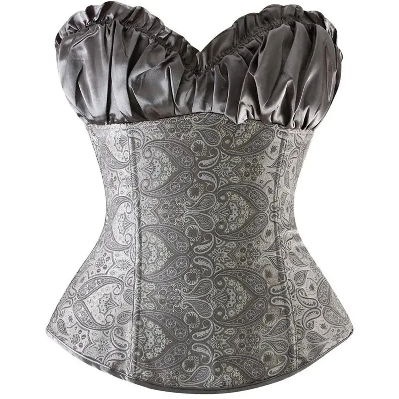 L Sexy Slimming Corsets Waist Trainer Body Shaper Fajas Gothic Corset Lace Up Boned Corselete Shapewear Women Clothes Plus Size