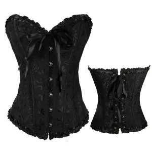 L Sexy Slimming Corsets Waist Trainer Body Shaper Fajas Gothic Corset Lace Up Boned Corselete Shapewear Women Clothes Plus Size