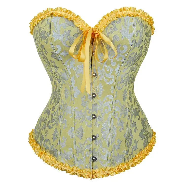 L Sexy Slimming Corsets Waist Trainer Body Shaper Fajas Gothic Corset Lace Up Boned Corselete Shapewear Women Clothes Plus Size
