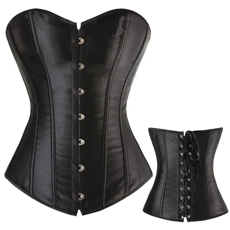 L Sexy Slimming Corsets Waist Trainer Body Shaper Fajas Gothic Corset Lace Up Boned Corselete Shapewear Women Clothes Plus Size