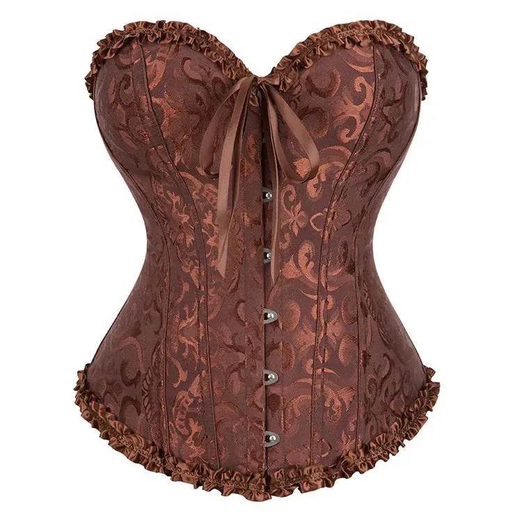 L Sexy Slimming Corsets Waist Trainer Body Shaper Fajas Gothic Corset Lace Up Boned Corselete Shapewear Women Clothes Plus Size