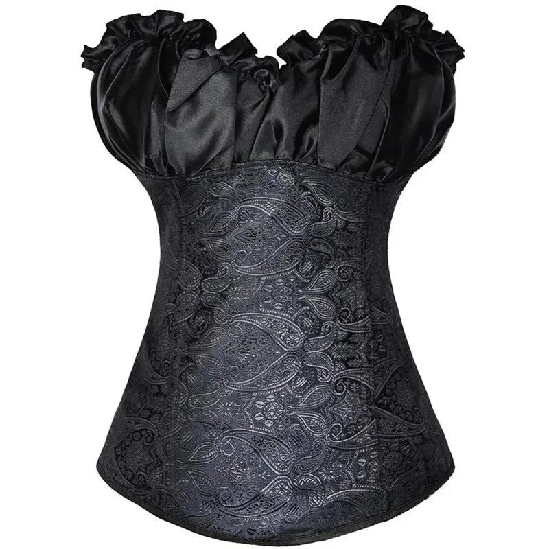 L Sexy Slimming Corsets Waist Trainer Body Shaper Fajas Gothic Corset Lace Up Boned Corselete Shapewear Women Clothes Plus Size