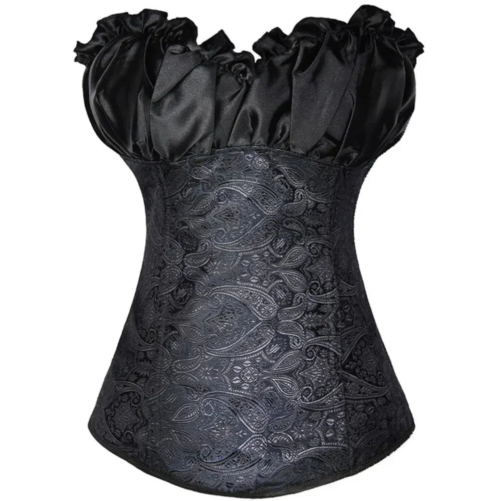 L Sexy Slimming Corsets Waist Trainer Body Shaper Fajas Gothic Corset Lace Up Boned Corselete Shapewear Women Clothes Plus Size