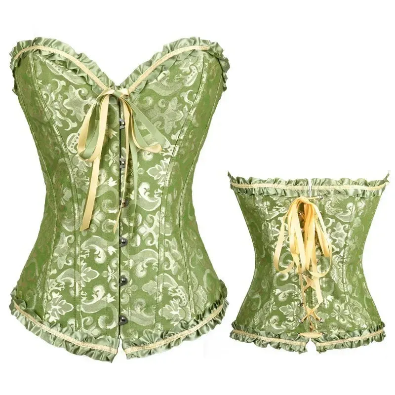 L Sexy Slimming Corsets Waist Trainer Body Shaper Fajas Gothic Corset Lace Up Boned Corselete Shapewear Women Clothes Plus Size