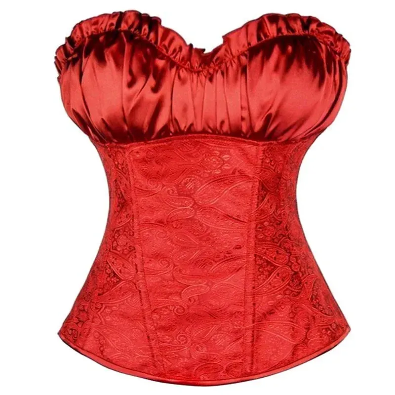 L Sexy Slimming Corsets Waist Trainer Body Shaper Fajas Gothic Corset Lace Up Boned Corselete Shapewear Women Clothes Plus Size