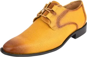 LIBERTYZENO Mens Tread Design Genuine Leather Adults Lace Up Oxford Dress Shoes for Prom Graduation