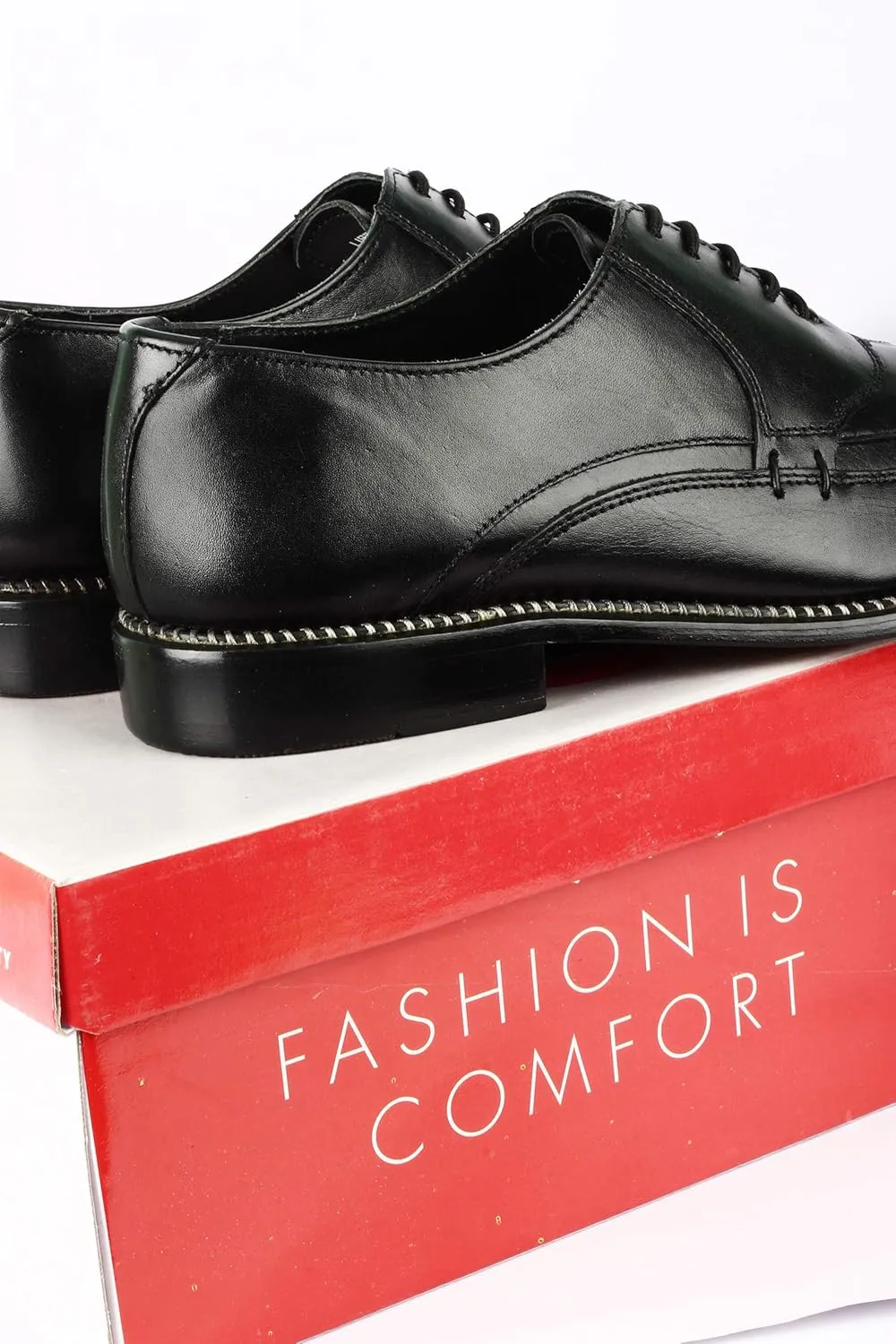 LIBERTYZENO Mens Tread Design Genuine Leather Lace Up Oxford Dress Shoes